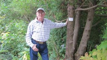 James D. Lippincott, poses with his coupon. Courtesy of Peter Gilchrist