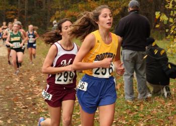 Kate Friant finished fourth for BRHS and 42nd overall at 24:14. SUE MELLO/Boothbay Register