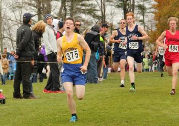 Kyler Carty finished sixth for BRHS at 19:11. SUE MELLO/Boothbay Register