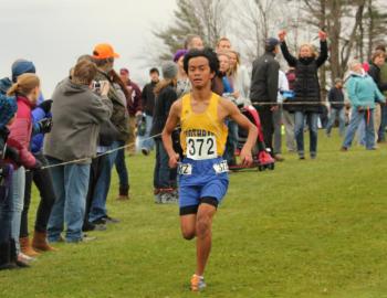 Kyle Alamo finished seventh for BRHS at 19:39. SUE MELLO/Boothbay Register