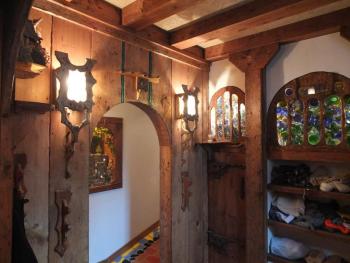 Wooden archways are a frequent feature in Millennium Lodge. RYAN LEIGHTON/Boothbay Register