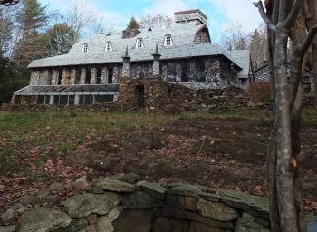 An outsider’s view from a distance at the mysterious house. RYAN LEIGHTON/Boothbay Register