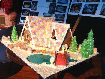 Gingerbread Chalet: One of the prettiest little projects I have seen! MIKE MARR/ Boothbay Register Chalet
