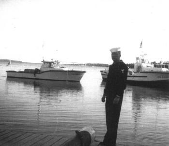 Young Rusty Court in Boothbay Harbor in November of 1965. Courtesy of Rusty Court