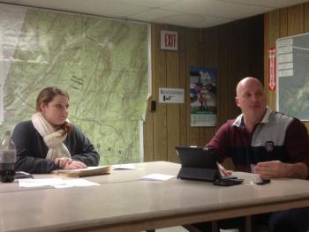 Edgecomb selectmen Jessica Chubbuck and Stuart Smith