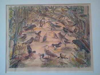 “The Wedding of the Birds” by Blackie Langlis. Courtesy of Suzi Thayer