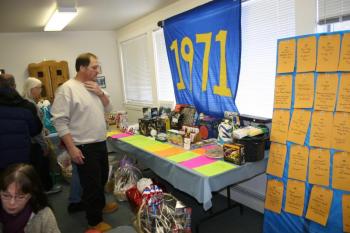 There were auction items galore at the fundraiser. KEVIN BURNHAM/Boothbay Register