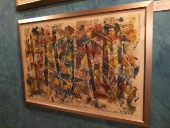 "Impromptu" (Heidi Crabcake) 22 by 32-inch watercolor by Terry Seaman Terry Seaman