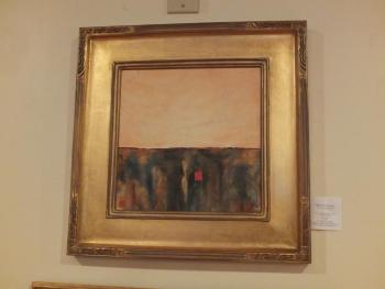 "Parallel Universe" (Emotional Landscapes series) 12 by 12-inch oil on canvas, Lynne Seitzer Lynne Seitzer