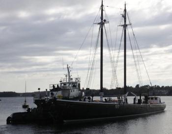 Sherman Zwicker leaves Boothbay Harbor