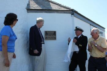 Photo of Elaine Jones, Earle Shettleworth, Howard Wright and Jack Bauman