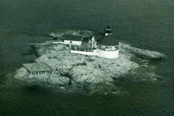 THE CUCKOLDS LIGHT STATION as it looked in 1967. Courtesy of Nancy Conley