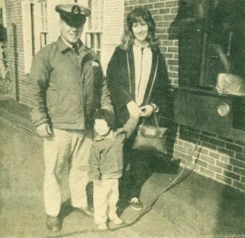 HARVARD URQUHART and his wife Nancy and son Wendell on an outing off the island where they were the lighthouse keepers in 1967. Courtesy of Nancy Conley