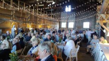 Jazzing Up The Shipyard’s sell out crowd. JANE CARPENTER/Boothbay Register