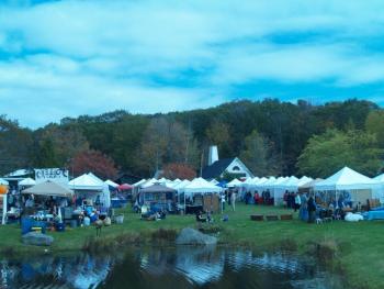 Every Columbus Day Weekend for nearly half a century the Boothbay Railway Village’s Village Green has welcomed dozens of vendors of handmade items and fabulous food along with a wide variety of live entertainment. The sound of the train’s steam whistle resonating throughout the crisp fall air reminds guests that this is not your typical craft show. This year’s event on Oct. 11-12 is also part of Maine Craft Weekend, a statewide tour of Maine craft studios, breweries, businesses and events. Courtesy of Boothbay Railway Village