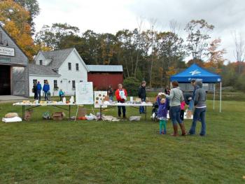 The kids’ tent on the edge of the Village Green. KATRINA CLARK/Boothbay Register
