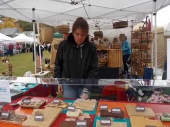 Sweet Satisfaction Fudge of Topsham had amazing fudge for sale, including a Pumpkin pie flavor. KATRINA CLARK/Boothbay Register