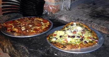 Hot pizza fresh out of the oven from Watershed Tavern. SUZI THAYER/Boothbay Register