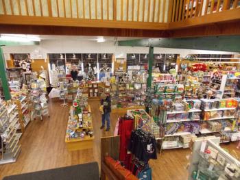 Sherman’s Bookstore was steady all night, but did not have the crowds it has seen in previous years. KATRINA CLARK/Boothbay Register