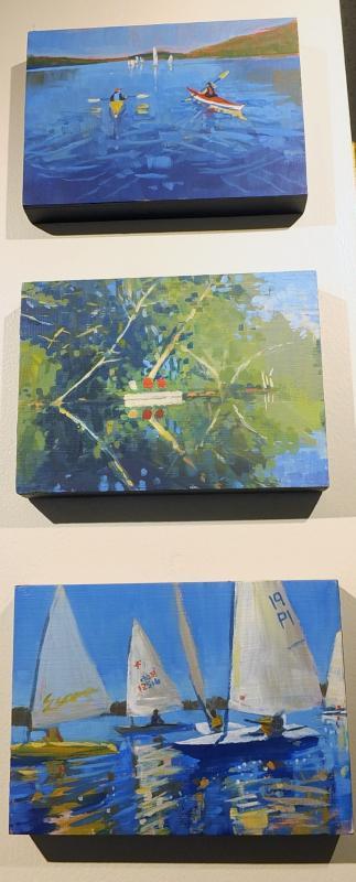 4 x 4 oils on board by Jessica Ives