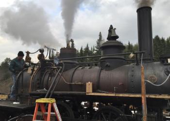 Wiscasset, Waterville & Farmington Railway Museum, John St. Mary. Locomotive 9