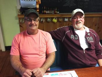 Mark Suarez, left, and Robert Harris recently took over management of the Miss Wiscasset Diner. Between the hospitality these two southern guys exude, and the great food, it is a winner. SUZI THAYER/Boothbay Register