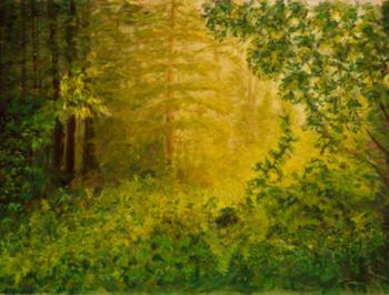 Misty Morn 5, pastel by Jan Roberson