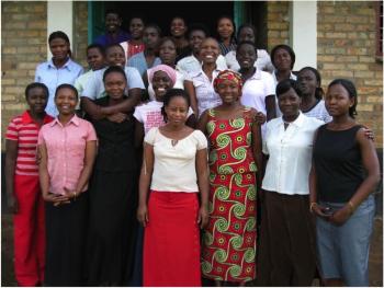 The first class of students who joined the African Rural University in 2006. Courtesy of Patty Seybold