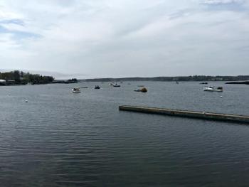 The view from the Cod's Head Fish House & BBQ. KATRINA CLARK/Boothbay Register