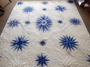 One of Deb Boucher’s quilts on display at the Edgecomb Congregational Church. SUZI THAYER/Boothbay Register