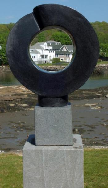 Don J. Meserve’s Sun Ring in basalt