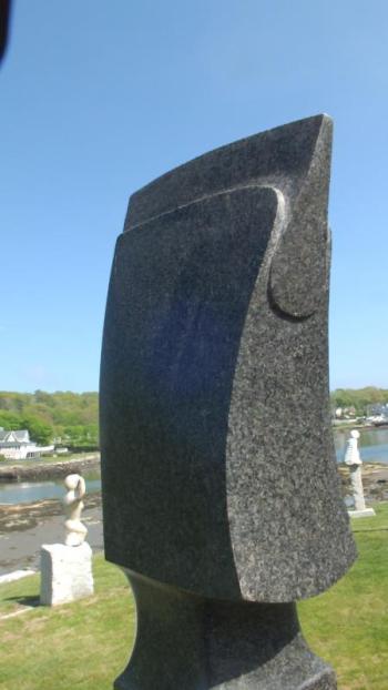 “The King’s Queen,” in basalt by Don J. Meserve
