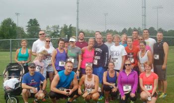 Family and guests for the Trinder/Jones wedding get ready to compete. ART MAYERS/Boothbay Register