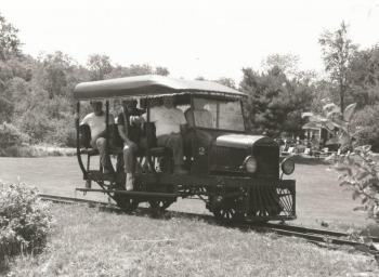 The 1925 Sandy River & Rangeley Lakes Model T Inspection Car, pictured here at the Boothbay Railway Village during the 1990s, is returning to Boothbay on loan from the Owls Head Transportation Museum. Visitors to this Saturday’s Engineer’s Day celebration will have the opportunity to experience a ride aboard this unique piece of Maine’s narrow gauge railroad heritage. Courtesy photo