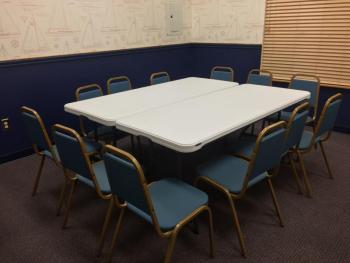There are several rooms off the main area in the new community center. This one is called the Classroom Meeting Room, for obvious reasons. SUZI THAYER/Boothbay Register