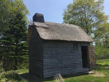 The Wattle and Daub House at Colonial Pemaquid