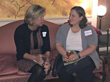 Fran Philip, member of the board of Coastal Humane Society, with Director of Shelter Operations Dr. Mandie Wehr. Wehr is the only veterinarian in Maine to specialize in shelter medicine. KATRINA CLARK/Boothbay Register