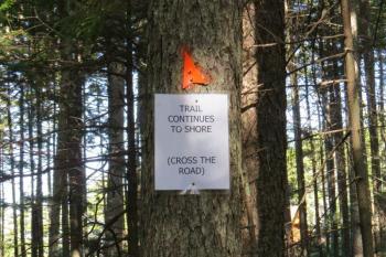 DRA’s new Rutherford Island Preserve trail provides a striking view of the Damariscotta River. Courtesy photo