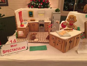 The Tables are Turned: Gingerbread people making human cookies, by the Sugar Mamas: Dana Paolillo, Tobi Nevers, Kathryn Sullivan and friends! Most Spectacular 2015 Gingerbread