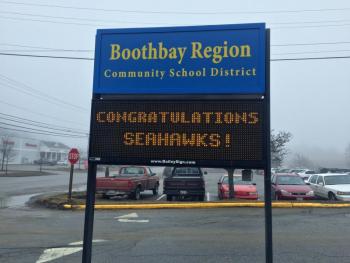 At the high school. SUZI THAYER/Boothbay Register