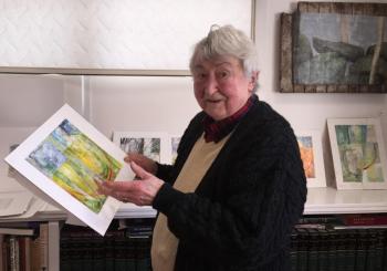 Brenda Bettinson at Mathias Fine Art Gallery, Barter Island, ME, USA