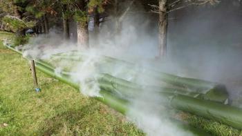 A ‘smoke tube,’ used to convey man-made smoke into sets and scenes. Courtesy of Brian Papineau