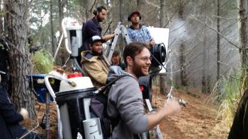 Brian Papineau with some of his special effects crew. Courtesy of Brian Papineau