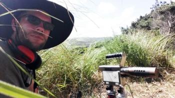 Brian Papineau spent six months in New Zealand working with a film crew. Courtesy of Brian Papineau