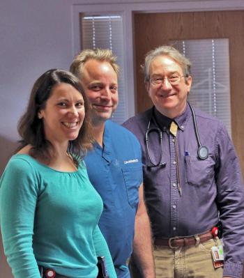 Surgeons, from left, Dr. Samira Hasan, Dr. Mark Mainella and Dr. Garth Miller of Lincoln Medical Partners General Surgery. About a year ago, Lincoln Medical Partners General Surgery implemented the Enhanced Recovery after Surgery (ERAS) program at LincolnHealth. Since then, recovery time following surgery has been reduced substantially and there have been no postoperative complications or hospital readmissions. Courtesy of LincolnHealth