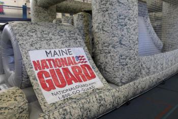 The National Guard Fitness Challenge at BRHS Wellness Day. Courtesy of Noah Sherburne