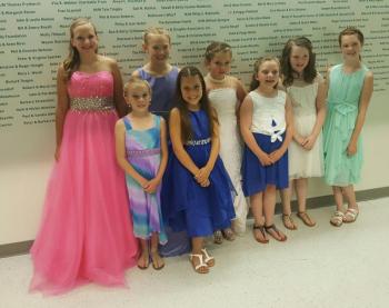The Miss Windjammer Days contestants wait for the pageant to begin. STEVE EDWARDS/Boothbay Register