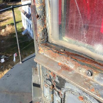 A glimpse of the decay on the Burnt Island Lighhouse. Courtesy of Elaine Jones
