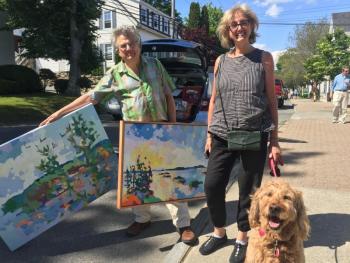Donna and Henry Issacs and their girl, Ruby, from Little Cranberry Island and Portland. SUZI THAYER/Boothbay Register