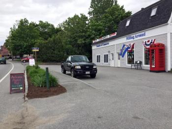 Look for the little sign just beyond Parker Interiors when you're heading into Damariscotta. SUZI THAYER/Boothbay Register